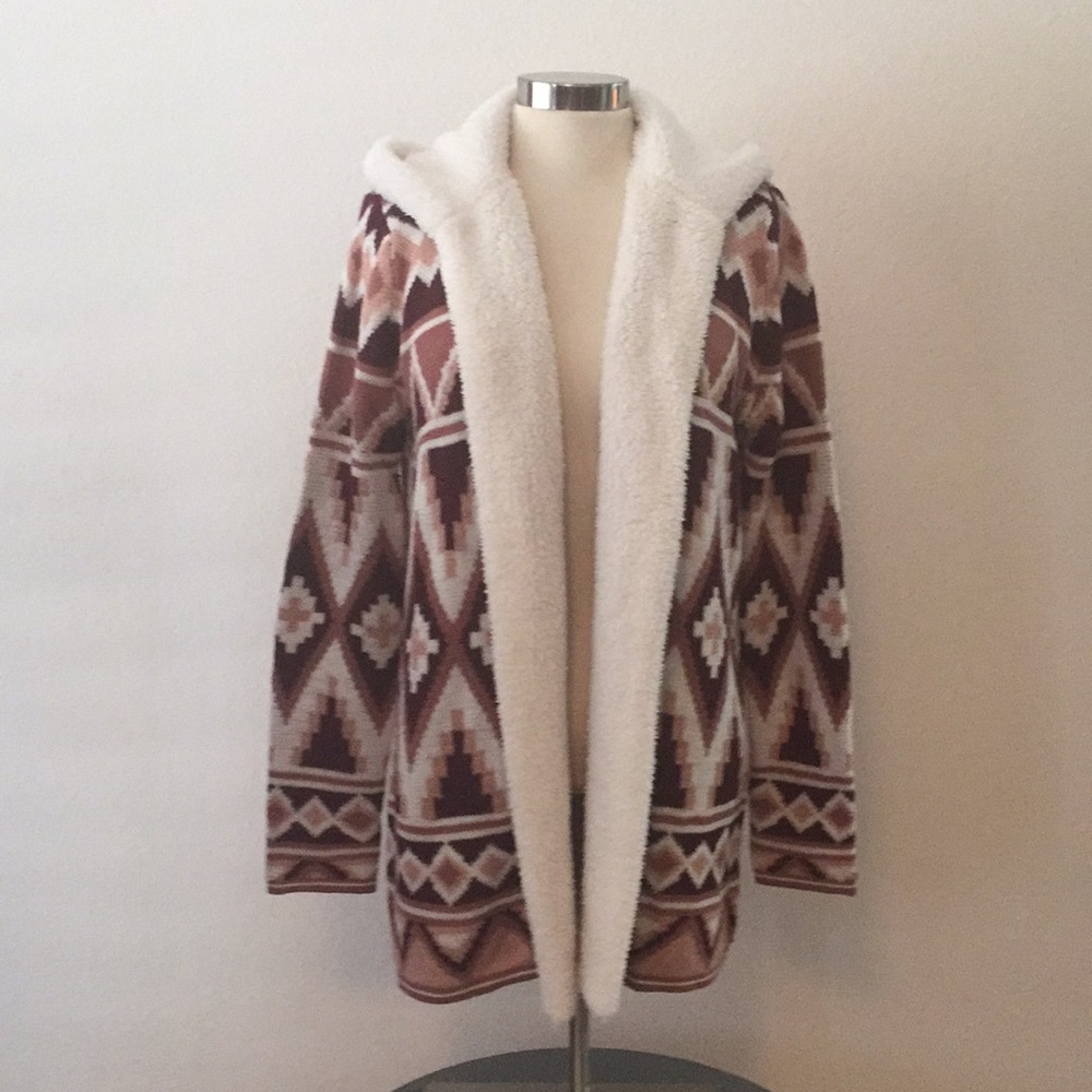 Cardigan: Aztec Print  (Large 11-13)